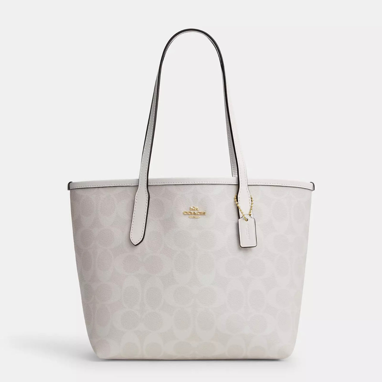 Coach Mini City Tote In Signature Canvas