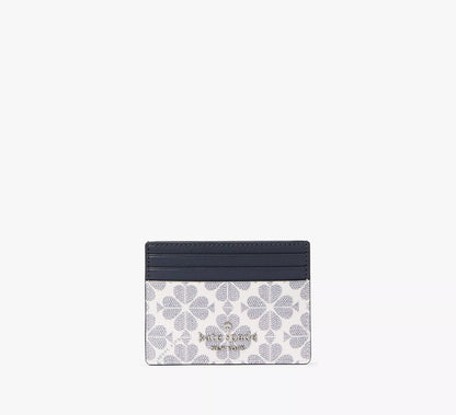 Kate Spade Signature Spade Flower Small Slim Card Holder