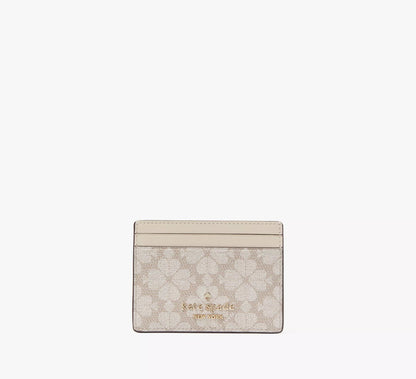 Kate Spade Signature Spade Flower Small Slim Card Holder