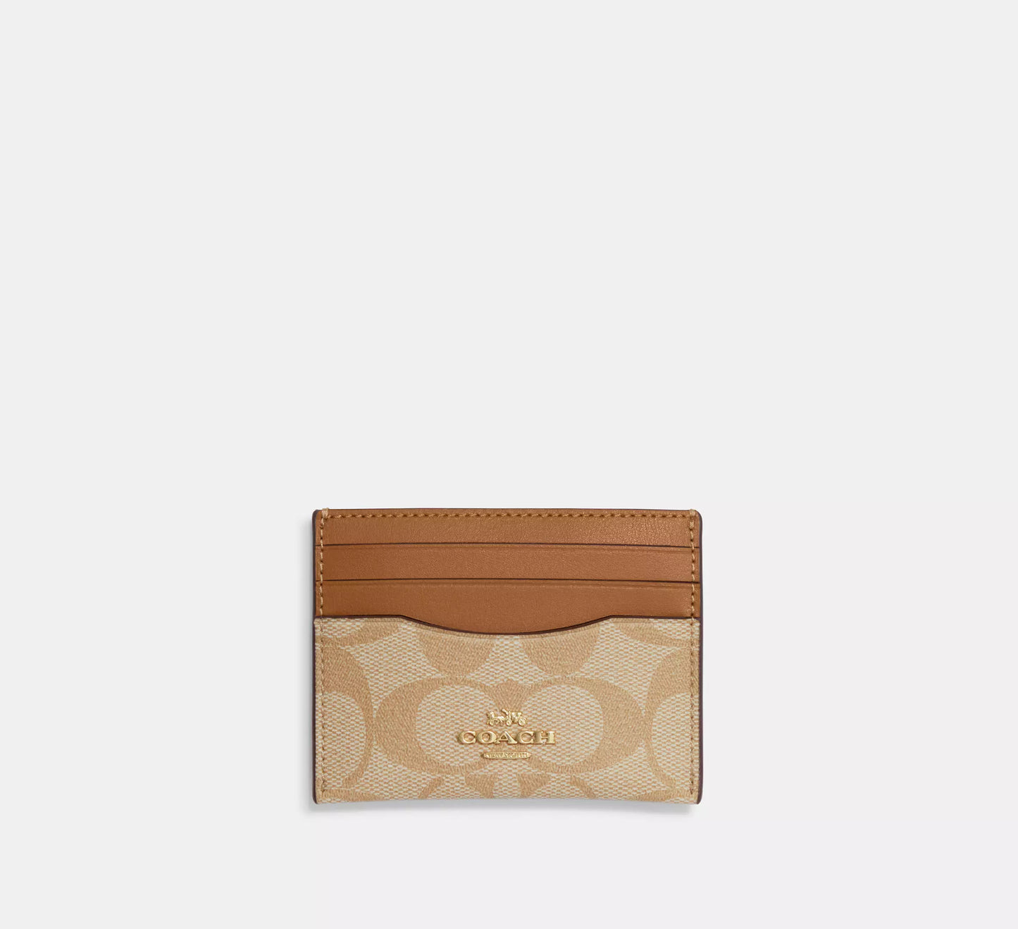 Coach Slim Id Card Case In Signature Canvas