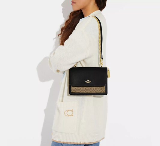 Coach Klare Crossbody Bag In Micro Signature Canvas