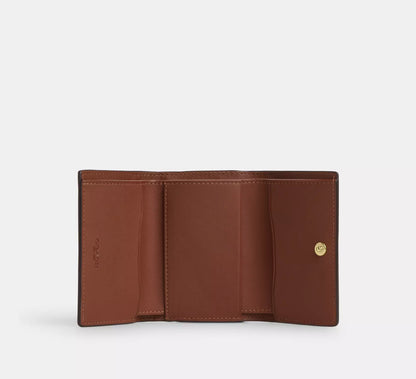 Coach Micro Wallet In Signature Canvas