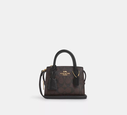 Coach Andrea Mini Carryall In Signature Canvas