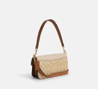 Coach Morgan Shoulder Bag In Blocked Signature Canvas