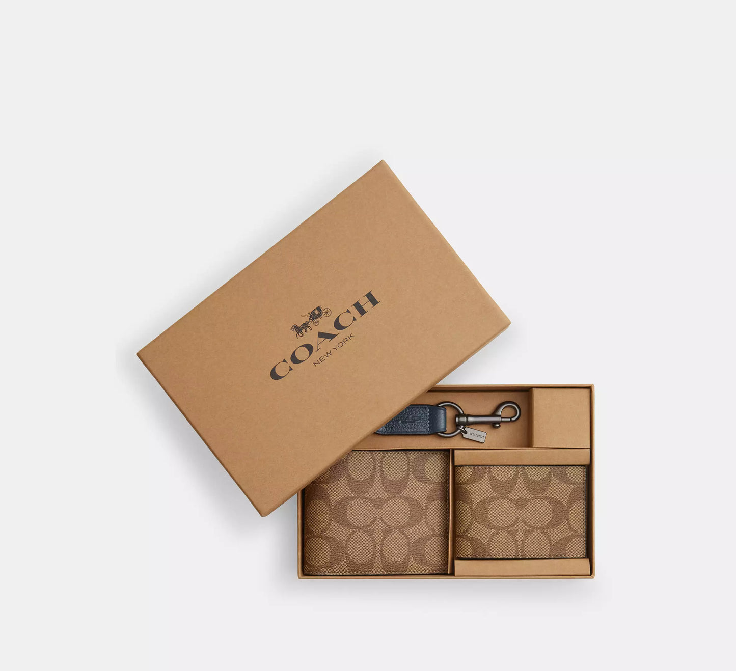 Coach Boxed 3 In 1 Wallet Gift Set In Colorblock Signature Canvas