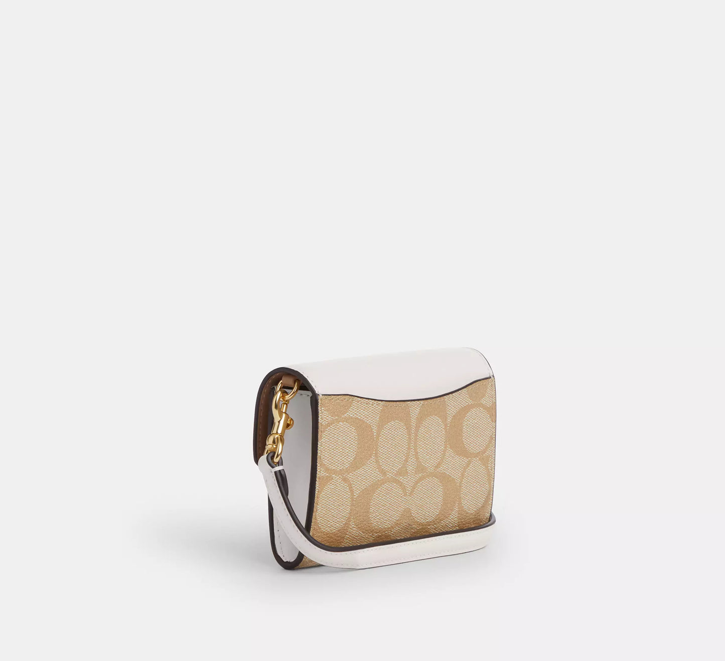 Coach Mini Envelope Wallet With Strap In Signature Canvas